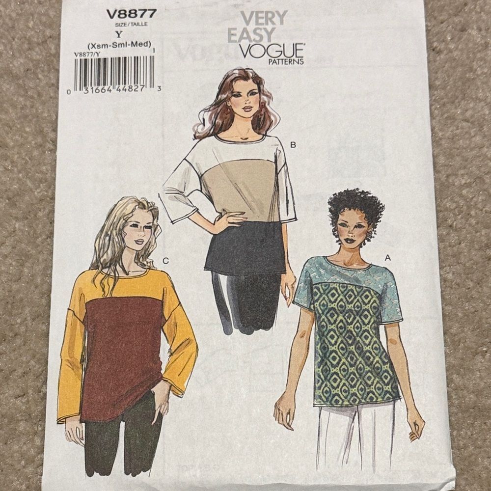 Vogue women's top sewing pattern